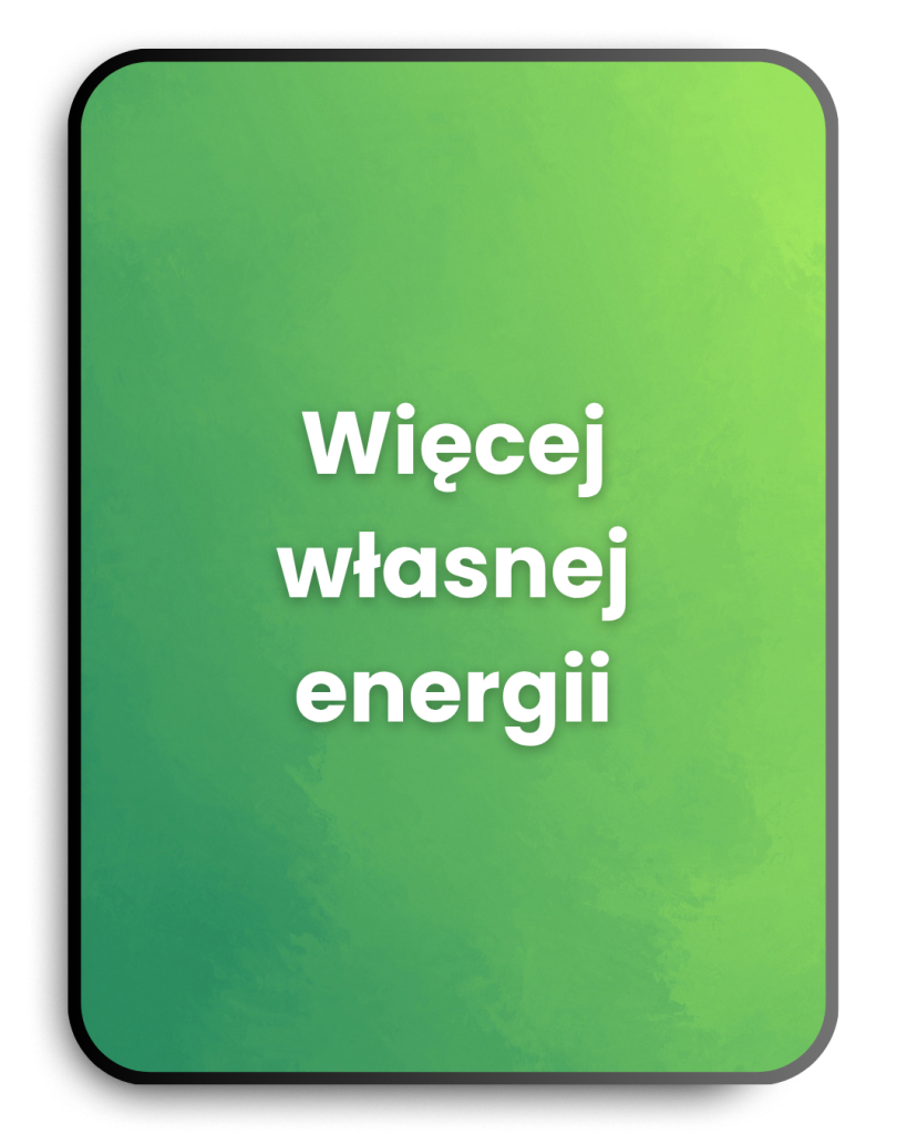 Więcej własnej energii